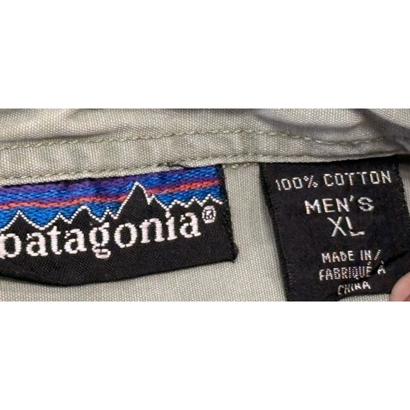 Patagonia Shirt Men's XL Button Up Long Sleeve Front Pockets - Picture 9 of 16